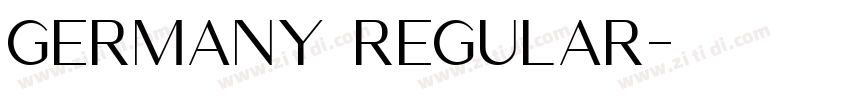 Germany Regular字体转换